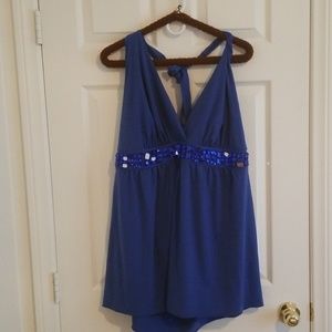 Torrid Royal Blue Halter Top Size 4